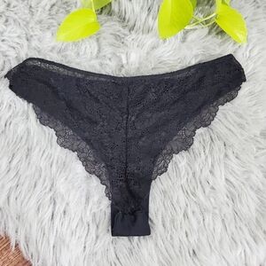Black Lace Cheeky Midrise Panty
